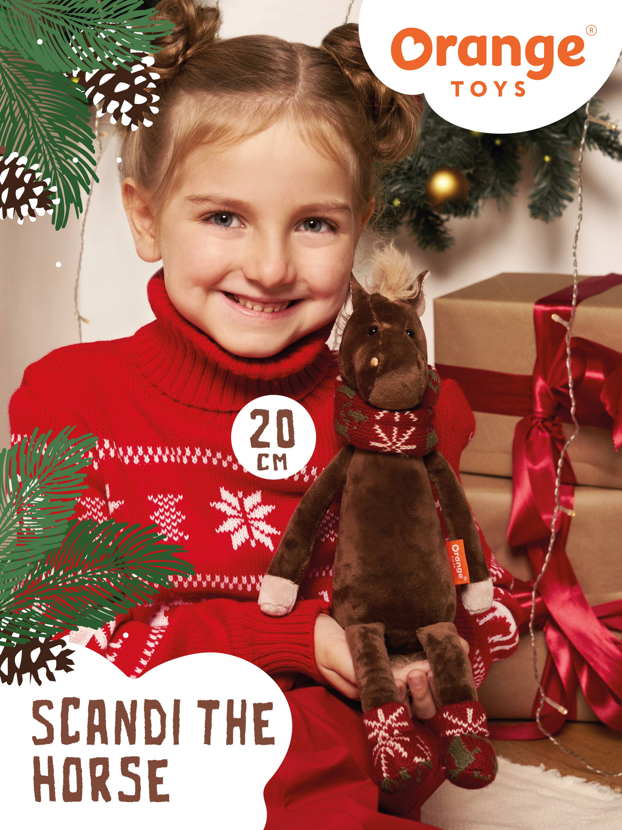 Orange Toys – Engroshandel Plyslegetøj - Børn og baby – Scandi plyshesten - 20 cm - 0+7