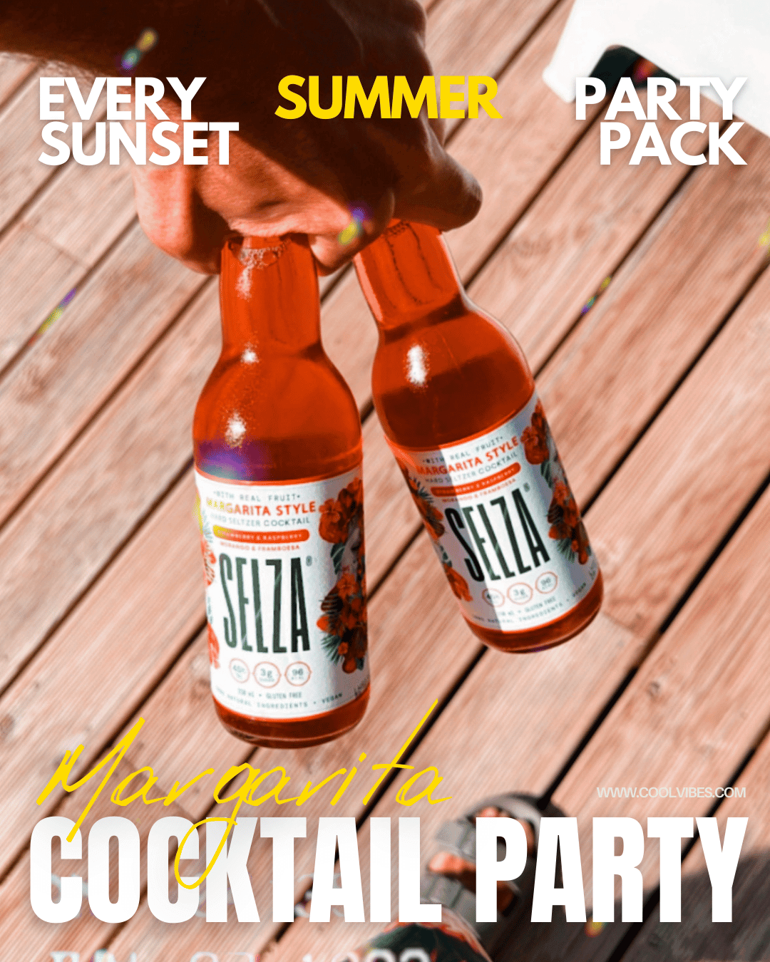 SELZA - Vendita all'ingrosso Mix/sciroppo per cocktail - Cocktail Margarita Fragola & Lampone – Confezione da 24 bottiglie da 33 cl3