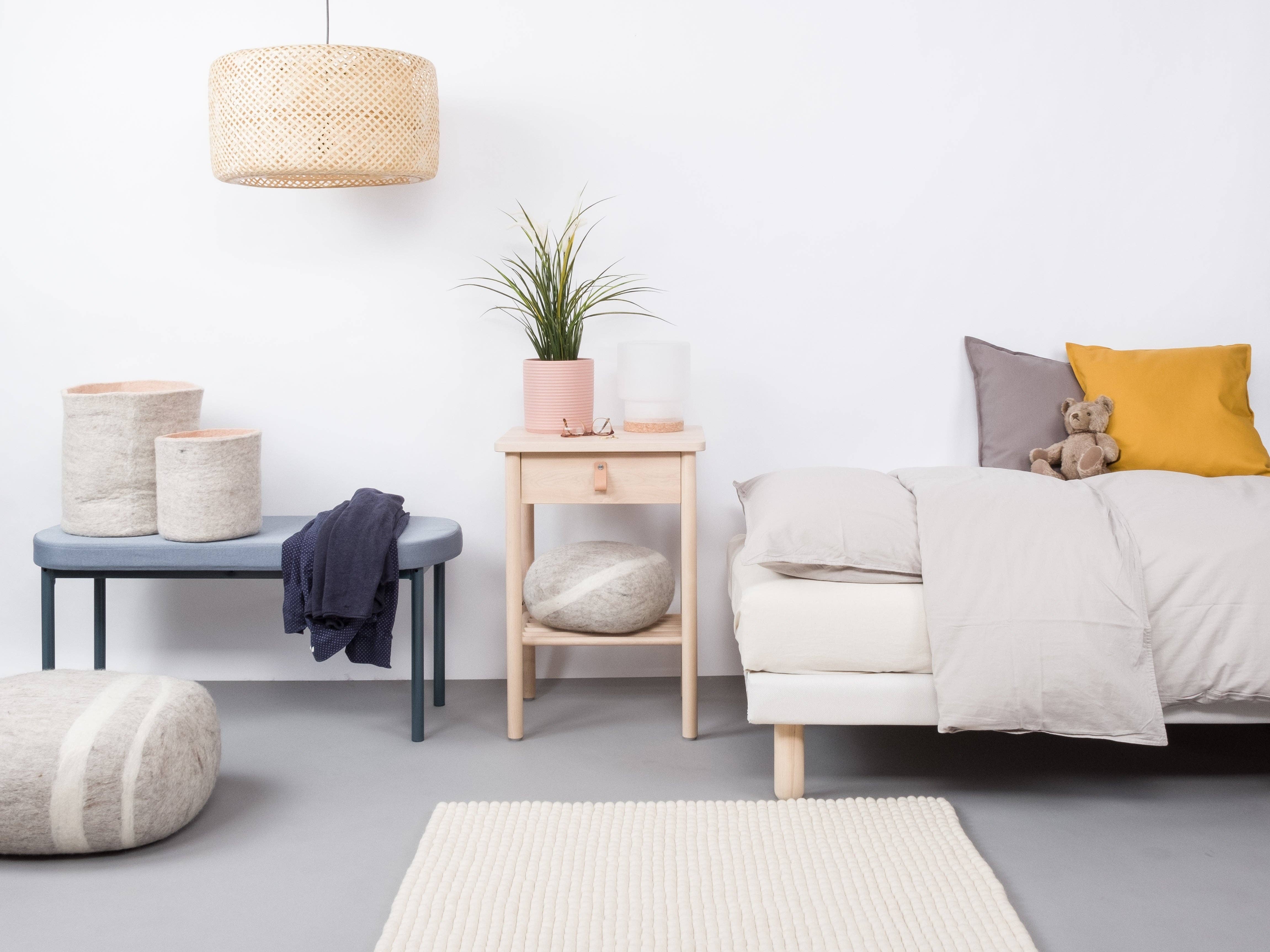 myfelt - Wholesale Area Rug - Linéa felt ball rug rectangular 100% wool3