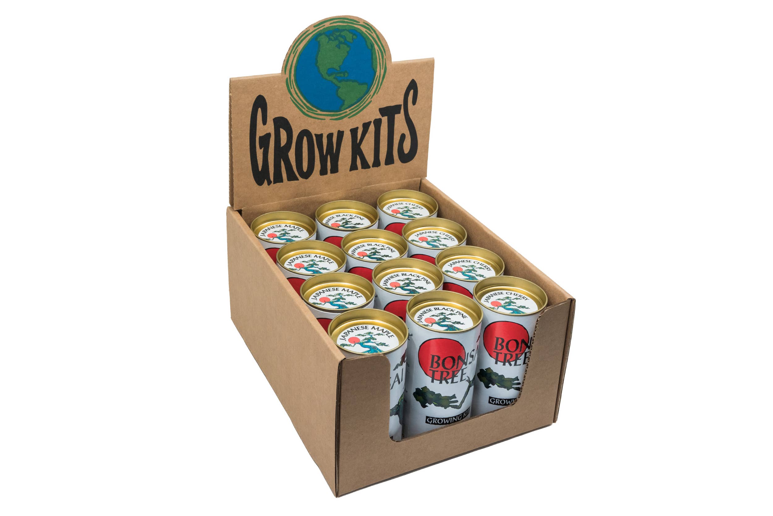 The Jonsteen Company - Wholesale Retailer Display - Home & Living - Bonsai Case Pack | 12 Grow Kits w/ Display2