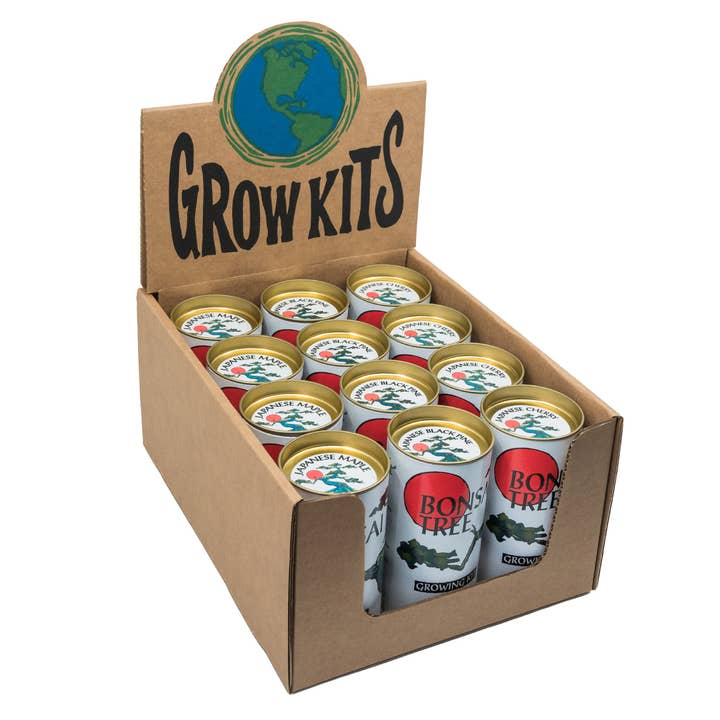 The Jonsteen Company - Vente Présentoir – maison et déco - Coffret pour bonsaï | 12 kits de culture avec présentoir2