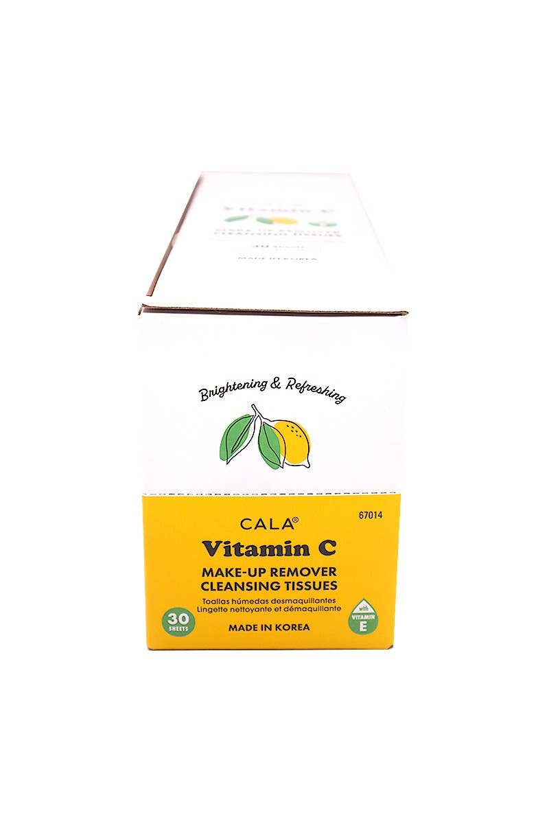 PINEAPPLE Beauty - Wholesale Makeup Remover - CALA 67014 Vitamin C 30 Sheets Makeup Remover Tissue - 6pk2
