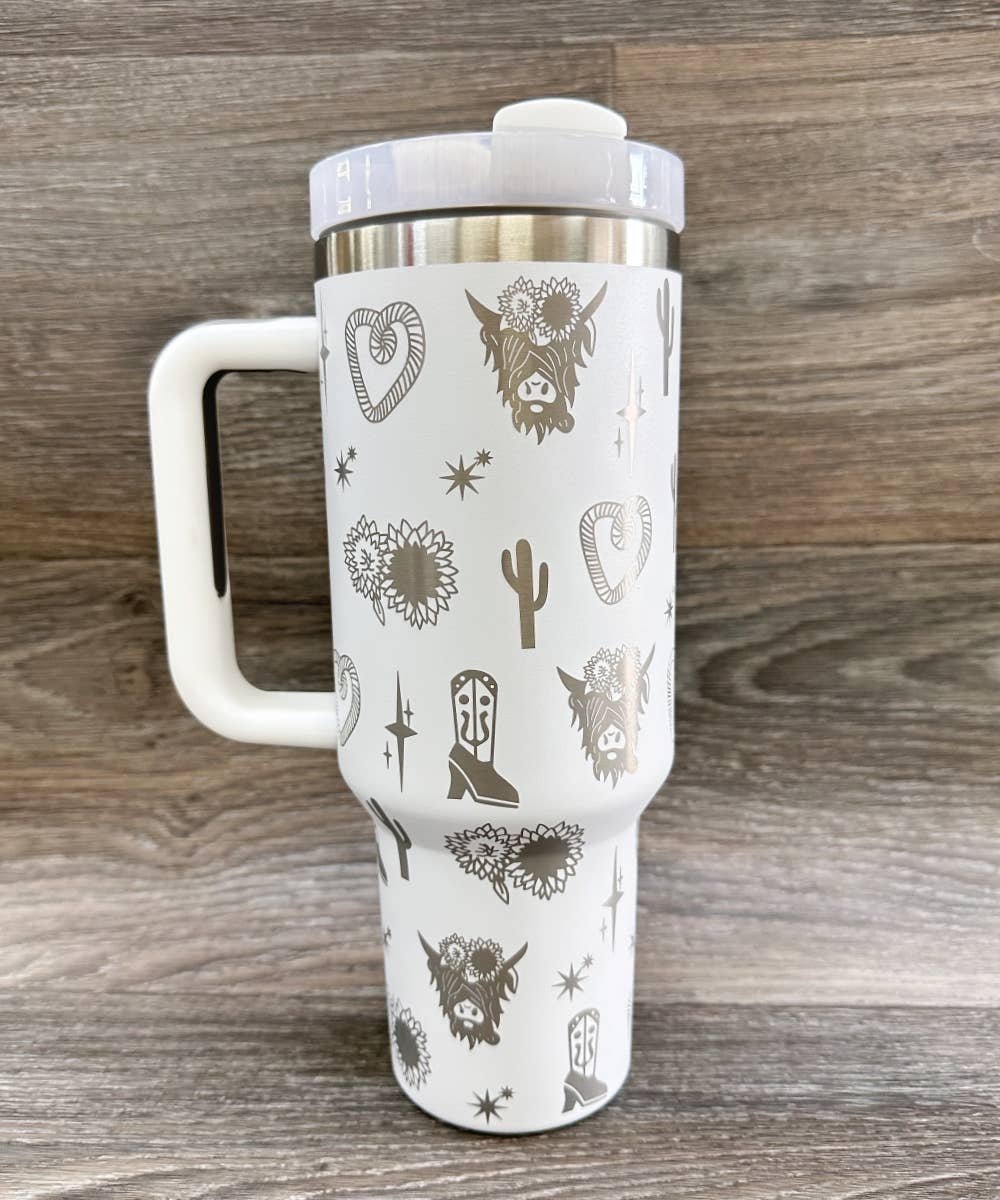 DESHENG ENTERPRISE - Vente Gourde/bouteille isotherme - GOBELET EN ACIER INOXYDABLE OCCIDENTAL 40oz5