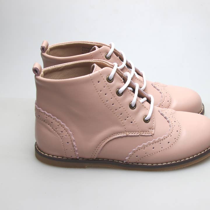 Anchor and Fox - Wholesale Booties – Child - Cambridge Brogue Woodrose0