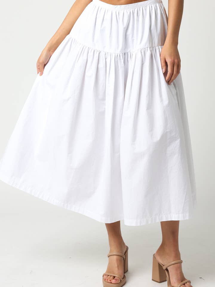 Gonna midi Gracelyn per la vendita all'ingrosso da parte di Olivaceous