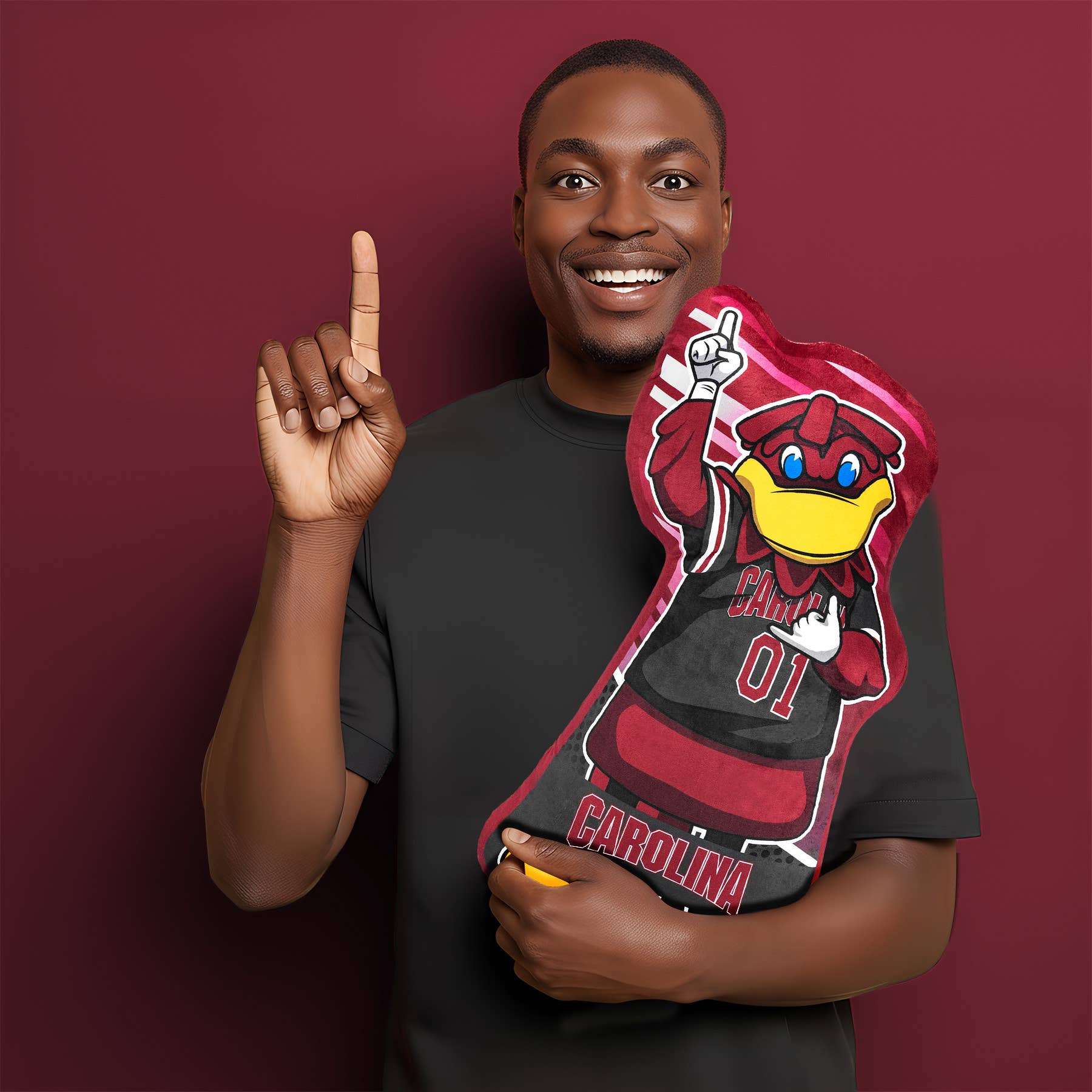 Uncanny Brands - Vente Peluche – enfant et bébé - Bleacher Creatures SC Gamecocks Cocky 24" Copain de touche2