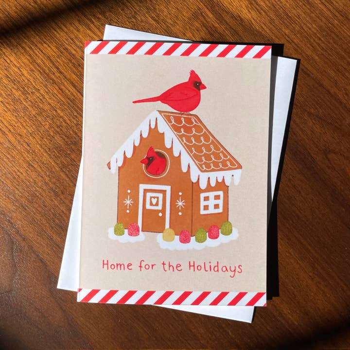 Tiday Art - Wholesale Christmas Card - Home for the Holidays - A6 Greeting Card Pack1