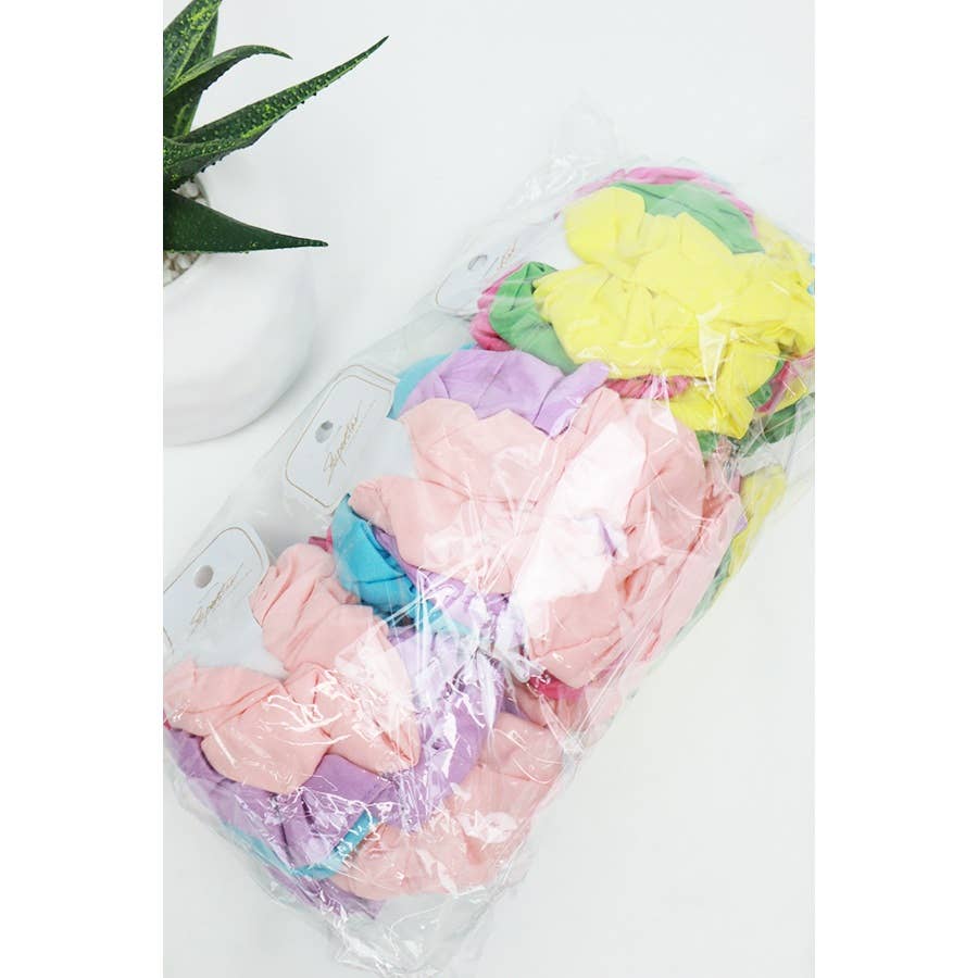Solid Color Scrunchie Set for wholesale on Faire4