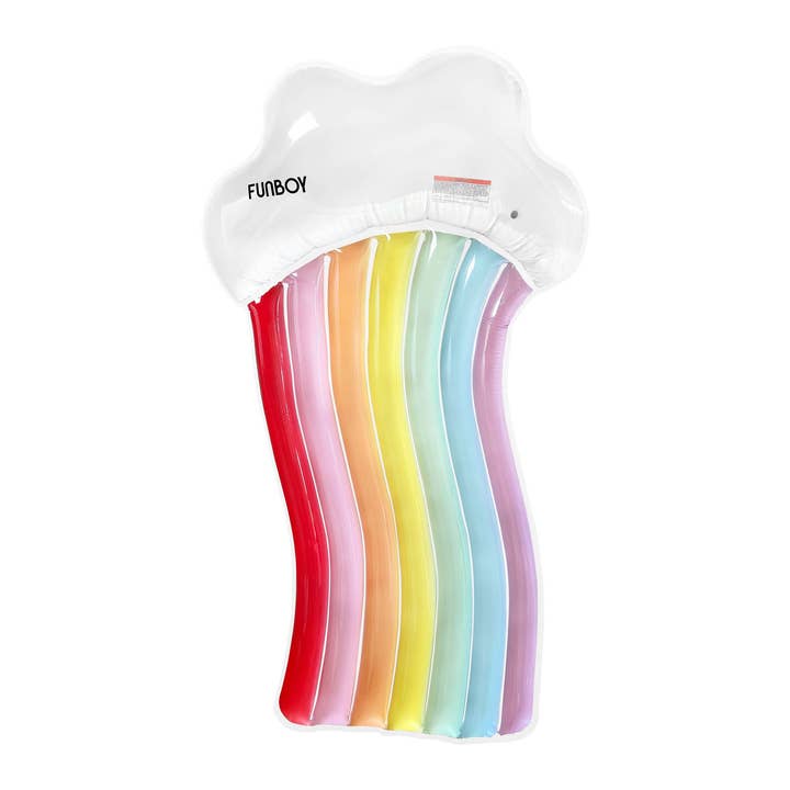 FUNBOY - Wholesale Inflatables - Clear Rainbow Cloud Lounger