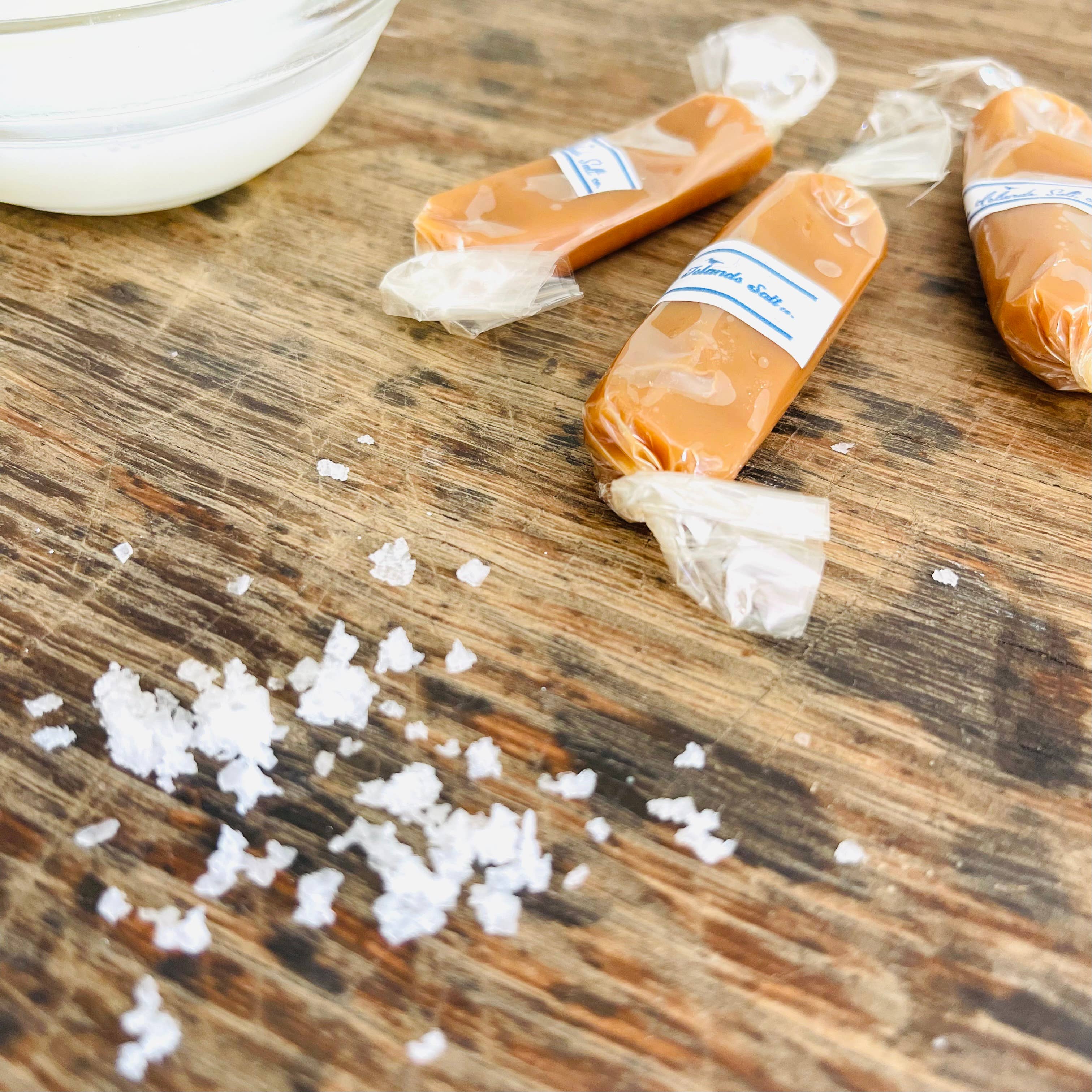 Barrier Islands Salt Co. - Wholesale Caramel - Salted Caramels - Bulk 1 pound bag (40 pieces)1