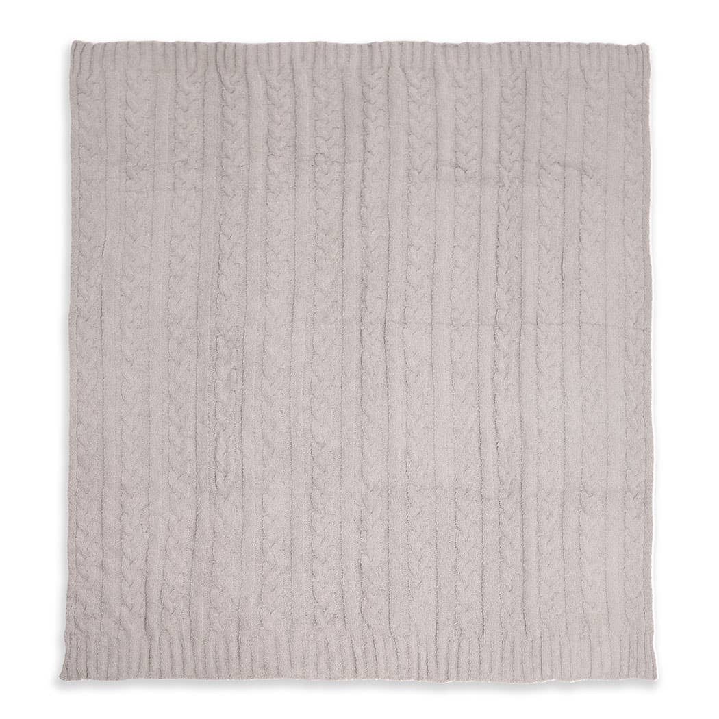 Fashion City - Wholesale Throw Blanket - Braided Cable Knit Luxury Soft Throw Blanket5
