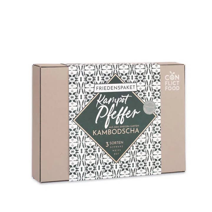 Collection de poivrons de Kampot pour la vente par Conflictfood GmbH