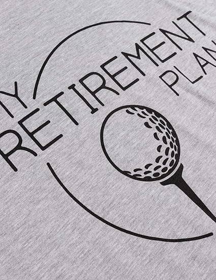 Heather Grey My (Golf) Retirement Plan - Funny Saying Golfing Shirt Golfer Humor T-shirt for wholesale on Faire3