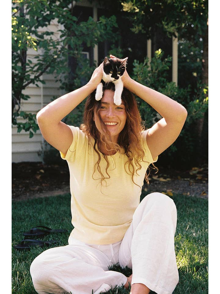 Weiss Vintage-Slub-T-Shirt für den Großhandel auf Faire6