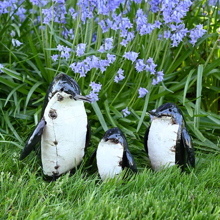 Swahili | AFRICAN MODERN - Wholesale Sculpture - Penguin Recycled Metal Sculptures