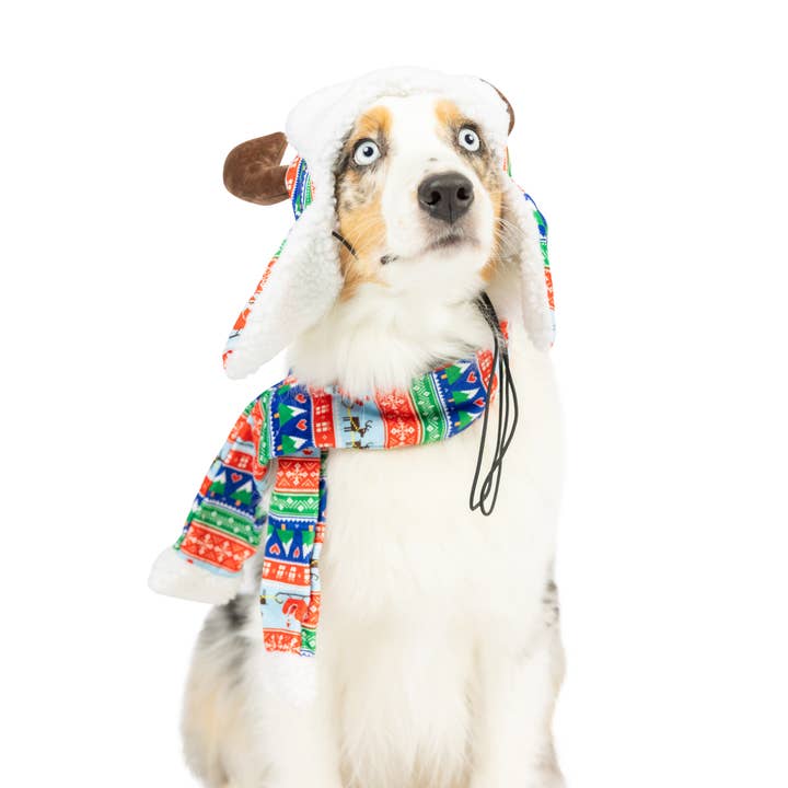 Huxley & Kent - Wholesale Pet Hat - Dog - Ugly Sweater Antler Hat with SnugFit®7