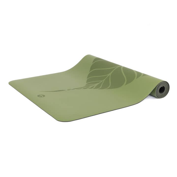 Bodynova - Wholesale Yoga Mat - PHOENIX Mat, Bodhi Leaves, dark green3