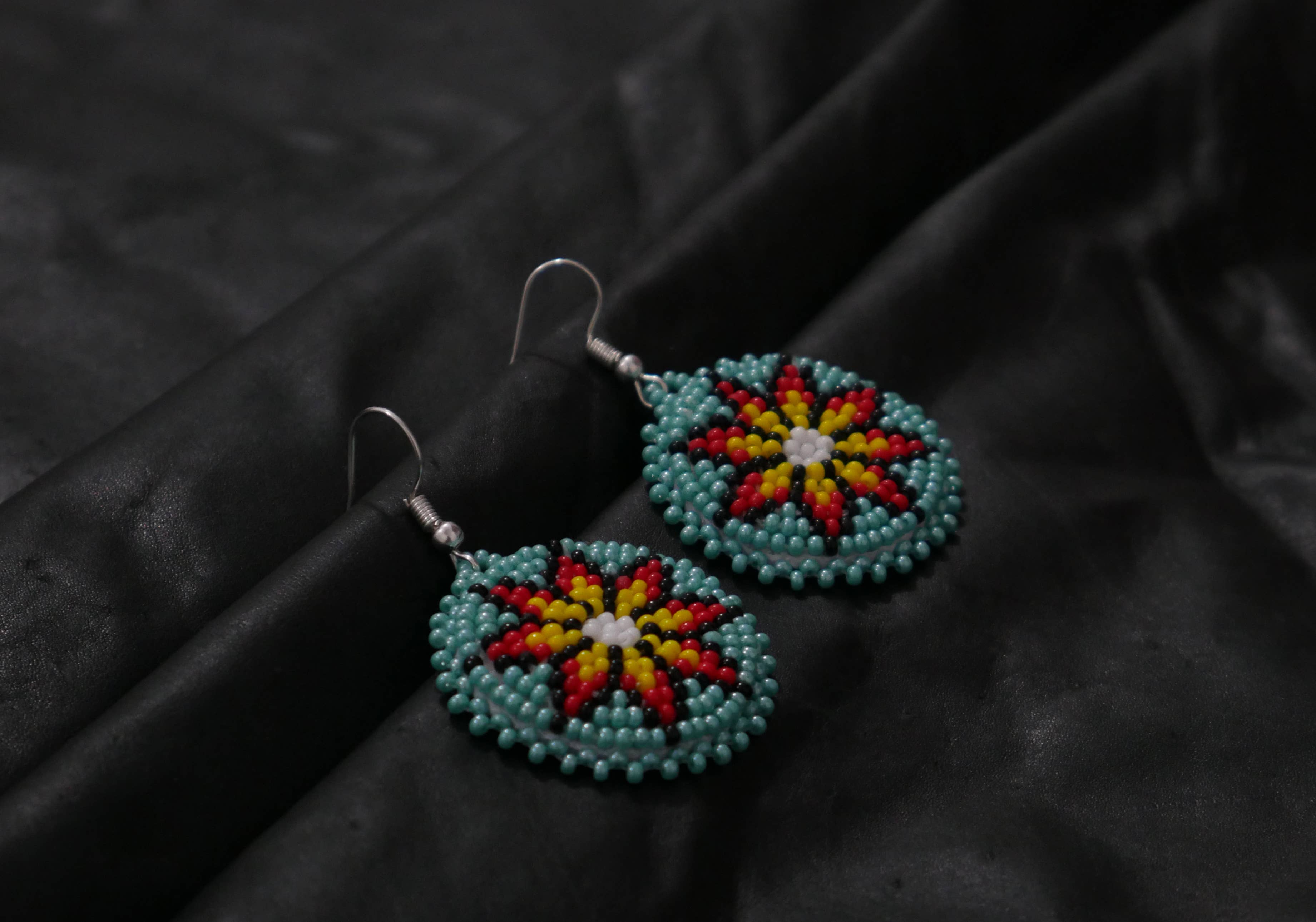 KANGURAH - Vendita all'ingrosso Orecchini pendenti - Orecchini con perline in stile nativo americano (fatti a mano)3