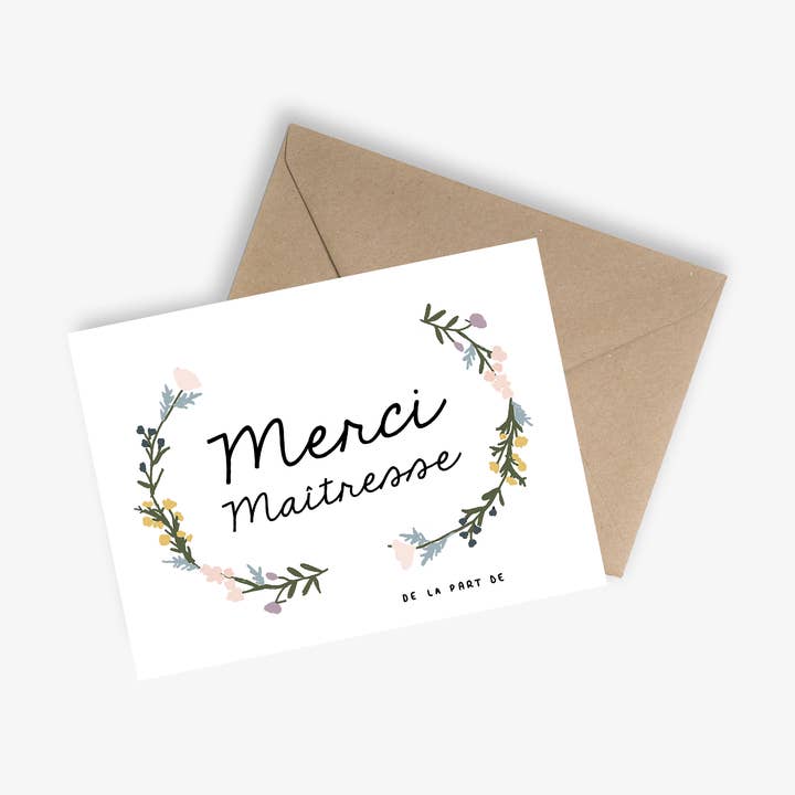 Danke Meister/Meisterin - Einfache Karte für den Großhandel von LE PAPIER GRAPHIQUE