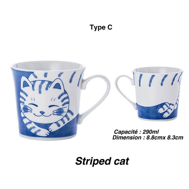 MinoCraft - Wholesale Coffee Mug - Cute cat pattern porcelain mug2