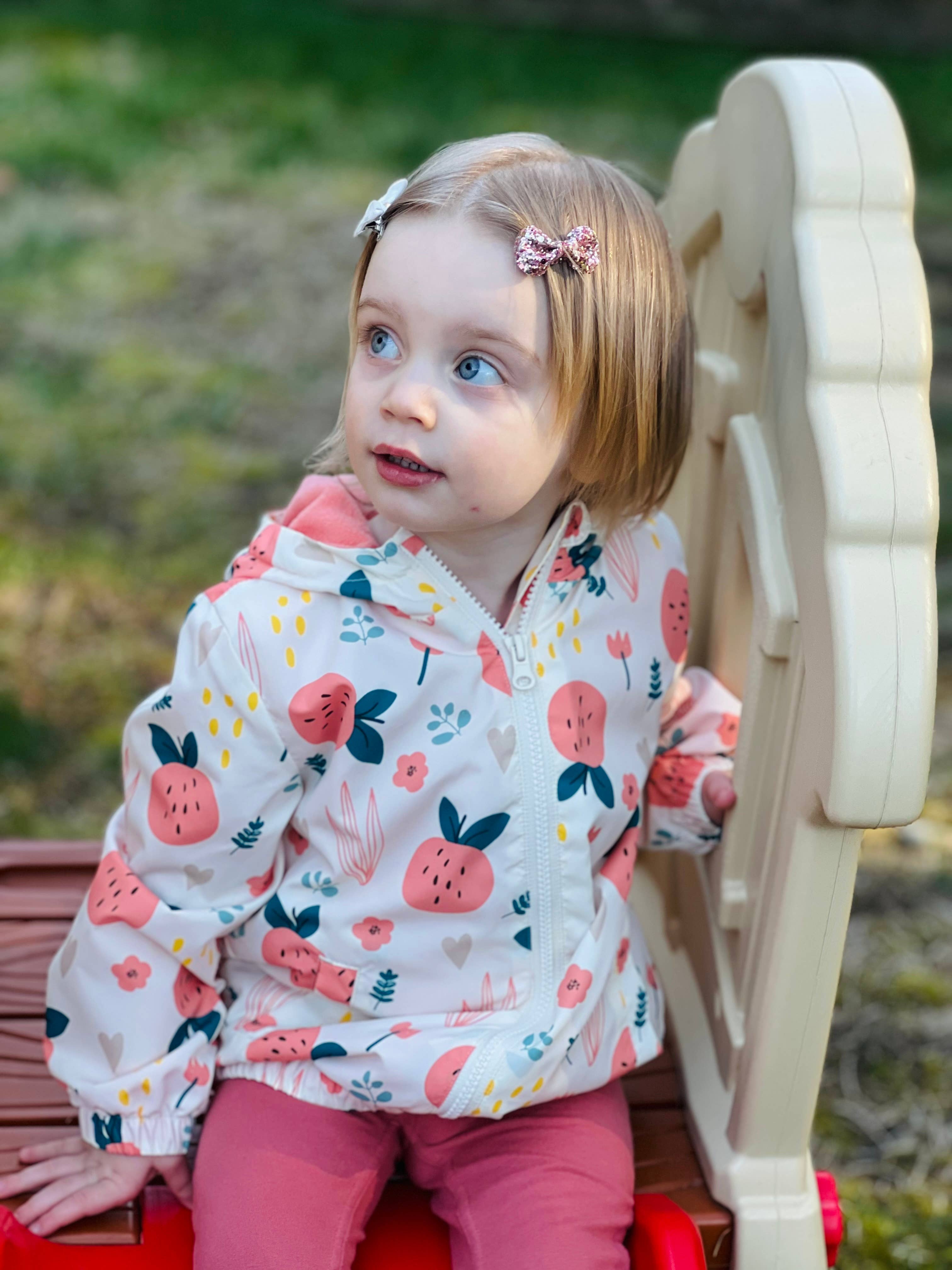 Rokka & Rolla - Wholesale Windbreaker - Kids - Toddler Girls' Fleece Lined Windbreaker Rain Jacket16