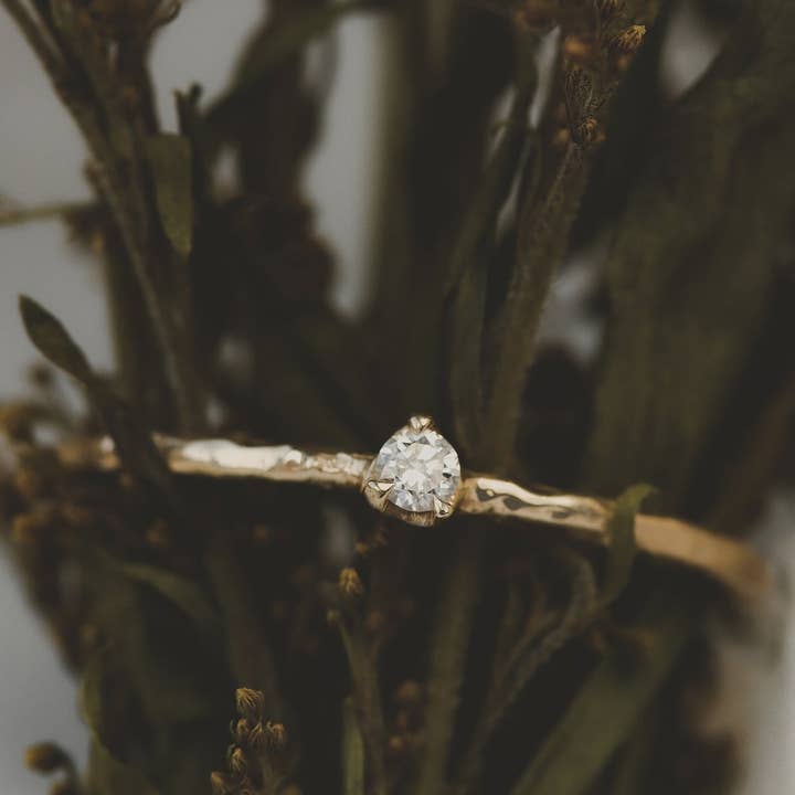 Lacee Alexandra Jewelry - Wholesale Single Stone/Solitaire Ring - Solid Gold Dainty Diamond Ring1