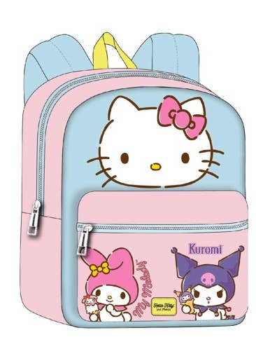 HELLO KITTY & FRIENDS 16" PU LEATHER BACKPACK for wholesale by The Zoofy Group , LLC