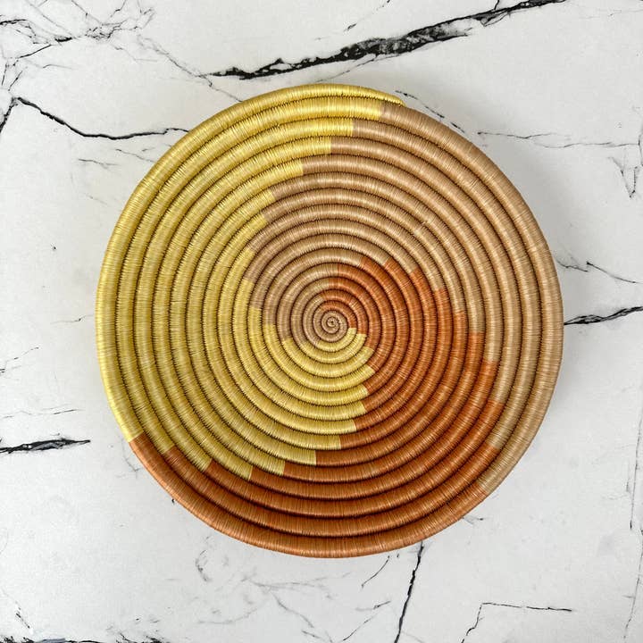 Ciotola a Spirale Intrecciata, cesto da parete africano per la vendita all'ingrosso da parte di sifadesigns