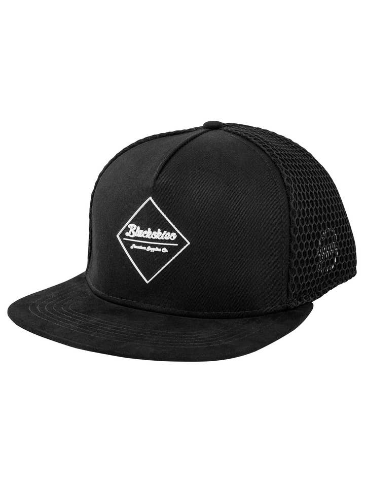 Casquette Snapback Dieux Anciens Némésis - Noir-Mesh pour la vente par Blackskies