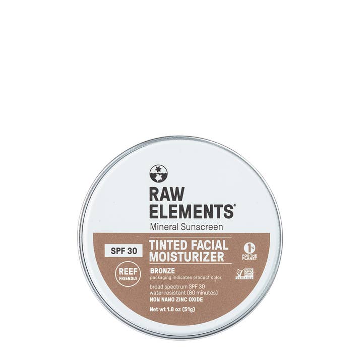 Raw Elements - Wholesale Sunscreen - RAW ELEMENTS TINTED FACIAL MOISTURIZER TIN SPF 30