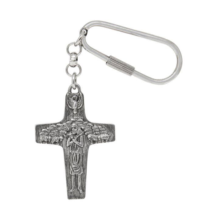 Symbols Of Faith The Good Shepherd Cross Key Chain for wholesale by 1928 Jewelry