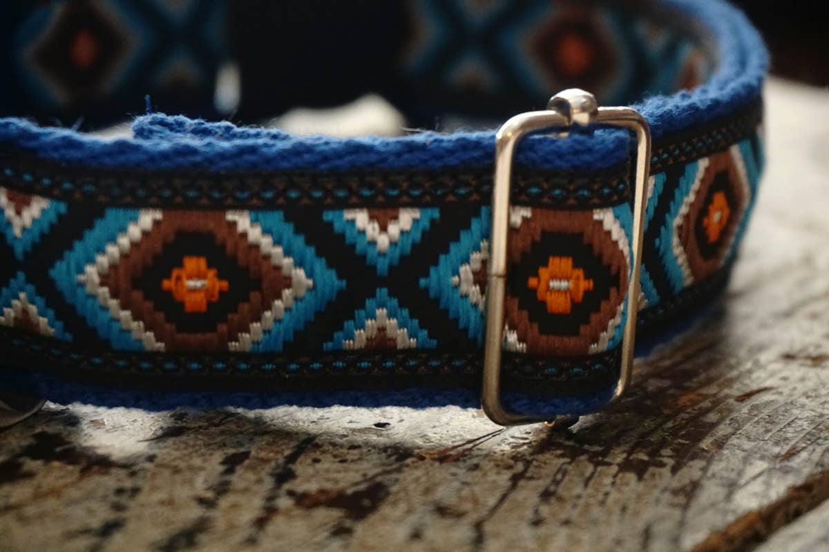 hundsfutter - Wholesale Pet Collar - Dog - Dark navy blue design necklace and strap set8