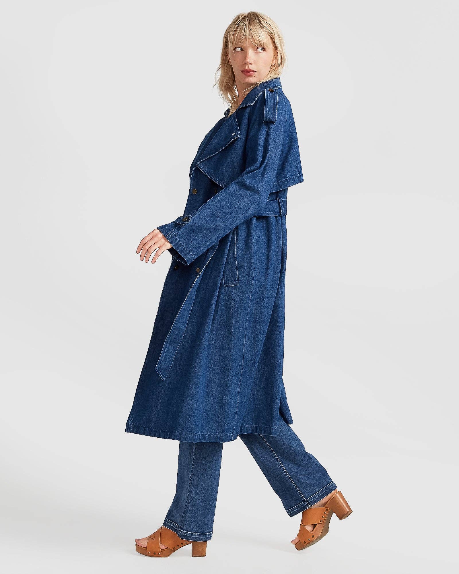 belle & bloom - Vente Trench – femme - Trench en denim Wild Skies8