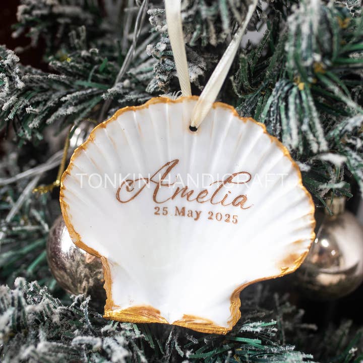 Tonkin Handicraft - Wholesale Ornament - Customizanble Scalloped Shell Ornament 1