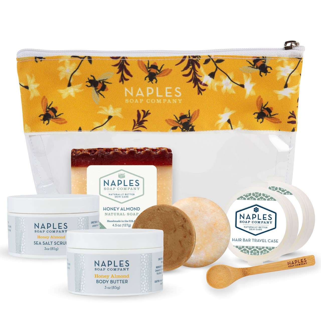 Naples Soap Company | Clean Beauty, Natural Bath & Body - Vente Set de bain et corps - Collection Classiques Culte Amande Miel0