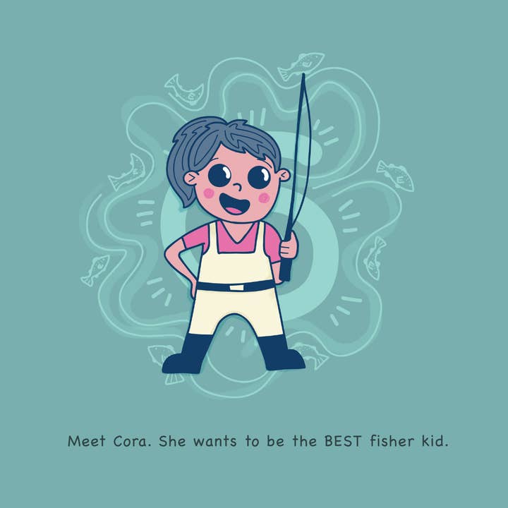 Brookie Designs - Wholesale Preschool Book (3-5) - Nature's Catch Cora's Fishing Adventure Children's Book2