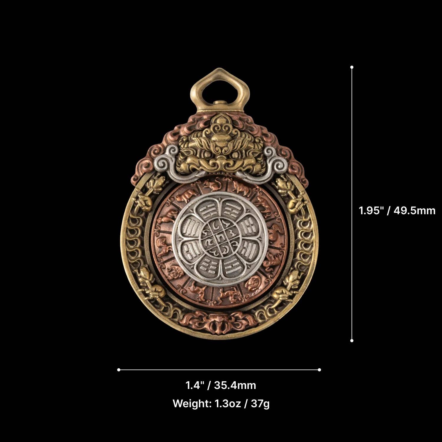 Coppertist.wu - Wholesale Individual Charm/Pendant - Nine Palace Bagua Pendant16