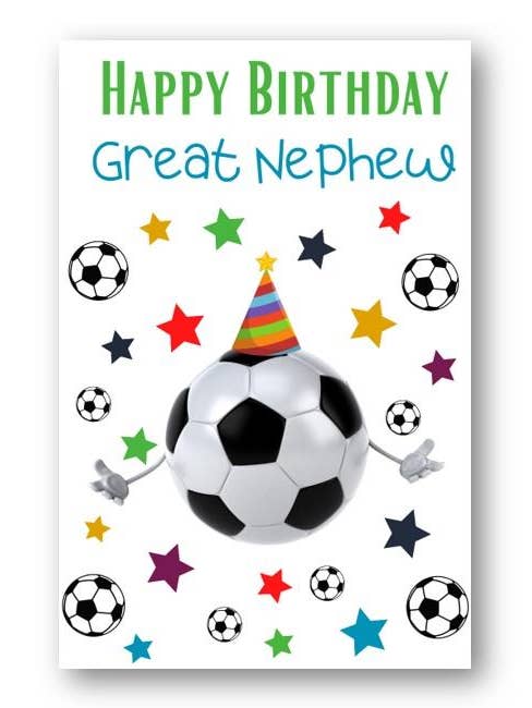 Second Ave Great Nephew Football - Biglietto per bambini per la vendita all'ingrosso da parte di Second Ave Gift Company