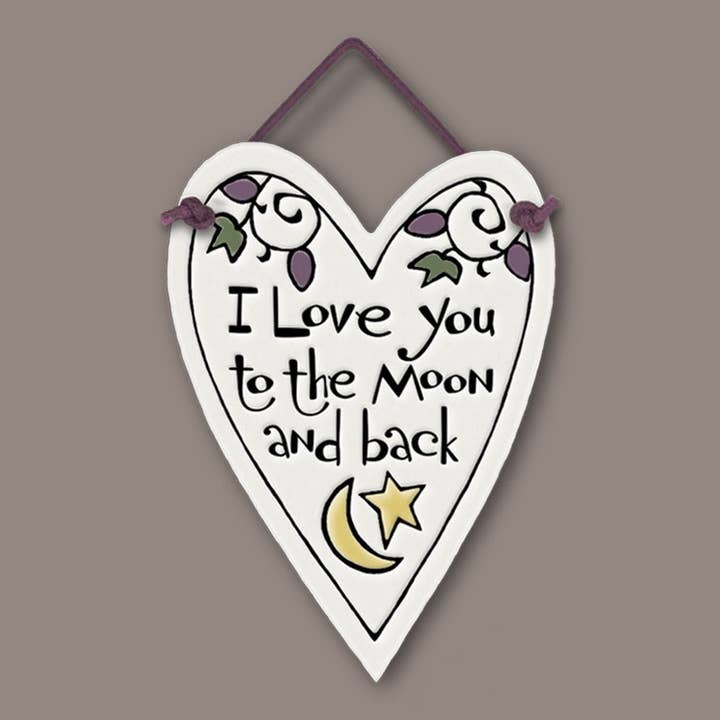 Macone Clay / Spooner Creek - Wholesale Sign - 473 - Moon and Back Wall Art