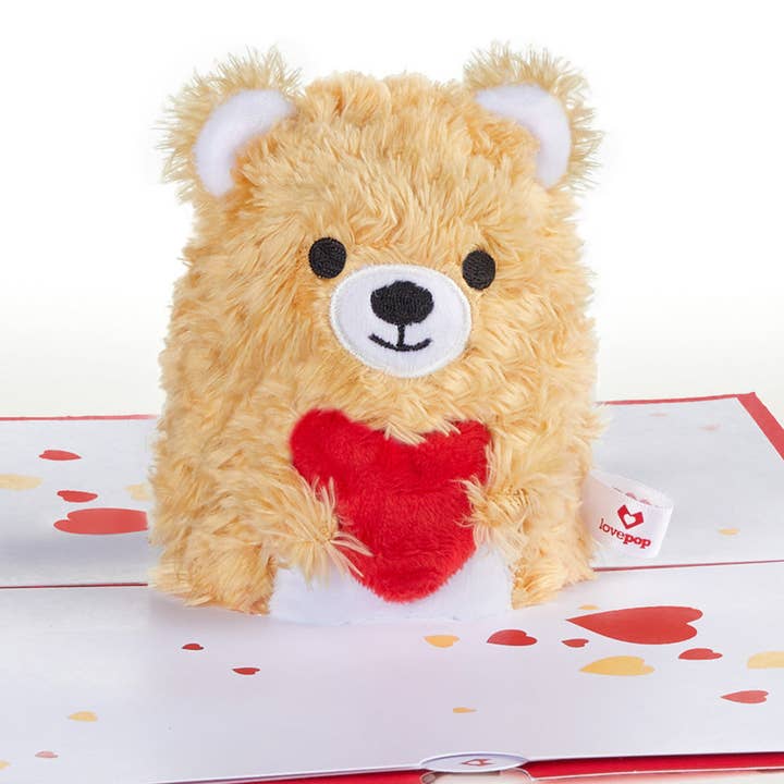 You're The Beary Best' Plushpop Card 6x8", Pop-Up Cards for wholesale by Lovepop Cards