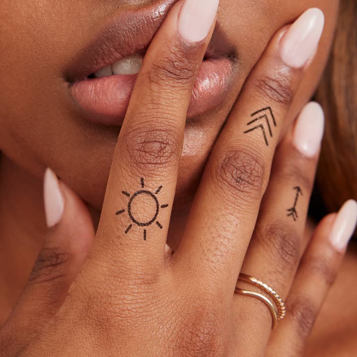 INKED by Dani - Wholesale Temporary Tattoo - Finger Tats Temporary Tattoo Pack5