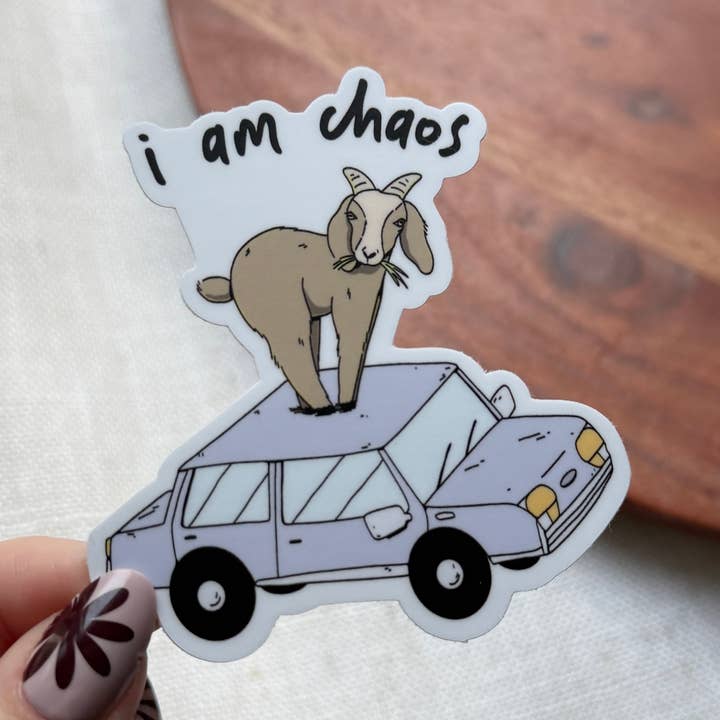Big Moods - Wholesale Sticker - I Am Chaos Goat Sticker0
