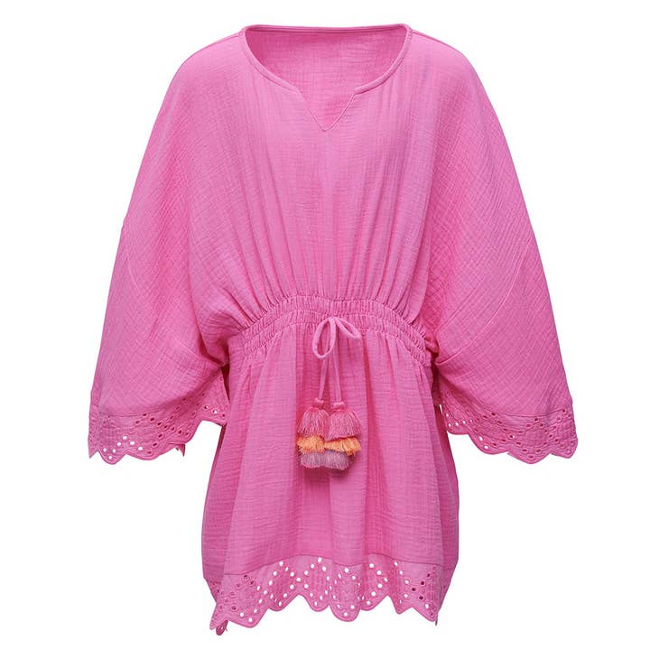 Bubble Gum Beach Cover Up for wholesale by Snapper Rock Swimwear UPF50+