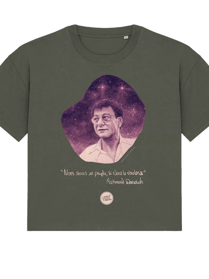 Mahmoud Darwich I Le T-shirt oversize Femme pour la vente par UNITED SOULS