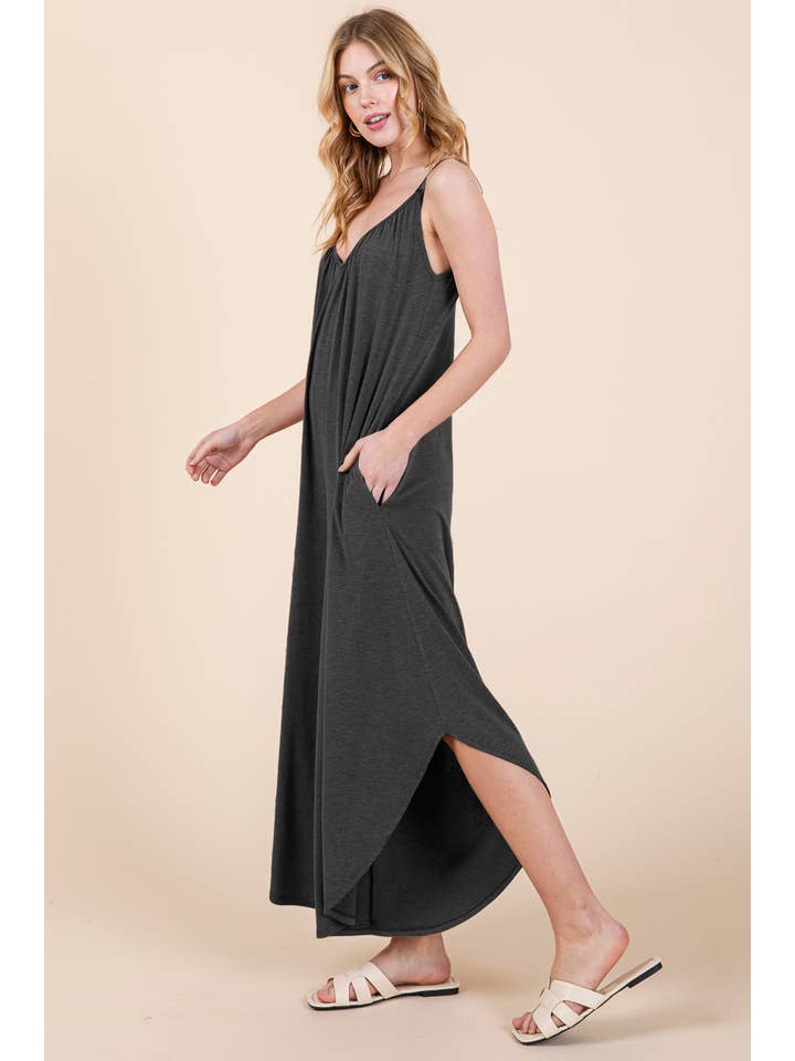 Emerald Collection - Wholesale Jumpsuit - Women's - ETR-9335 Solid Jumper with Pockets