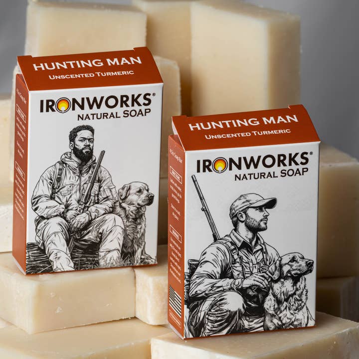 IRONWORKS Soap Company - Wholesale Bar Soap - Men's - The Hunting Man Soap – Unscented with Turmeric