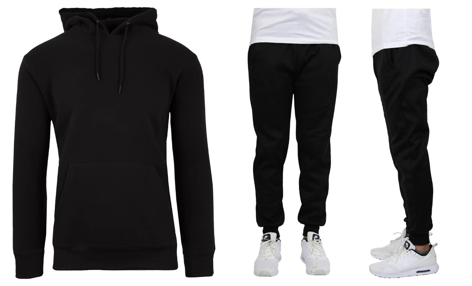 Galaxy By Harvic – Großhandel Loungewear-Set – Damen – Damen 2-teiliger Fleece-Pullover-Hoodie & Jogger-Set5