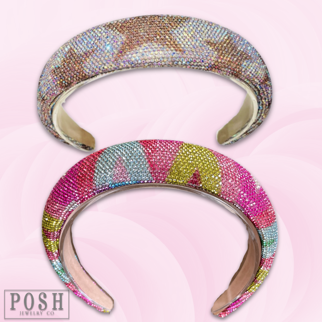 Pink Panache Brands - Wholesale Fashion Headband - Women's - Rhinestone headband - LC2