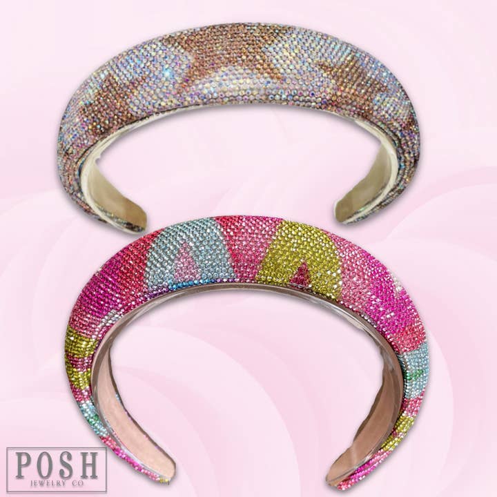 Pink Panache Brands - Wholesale Fashion Headband - Women's - Rhinestone headband - LC2