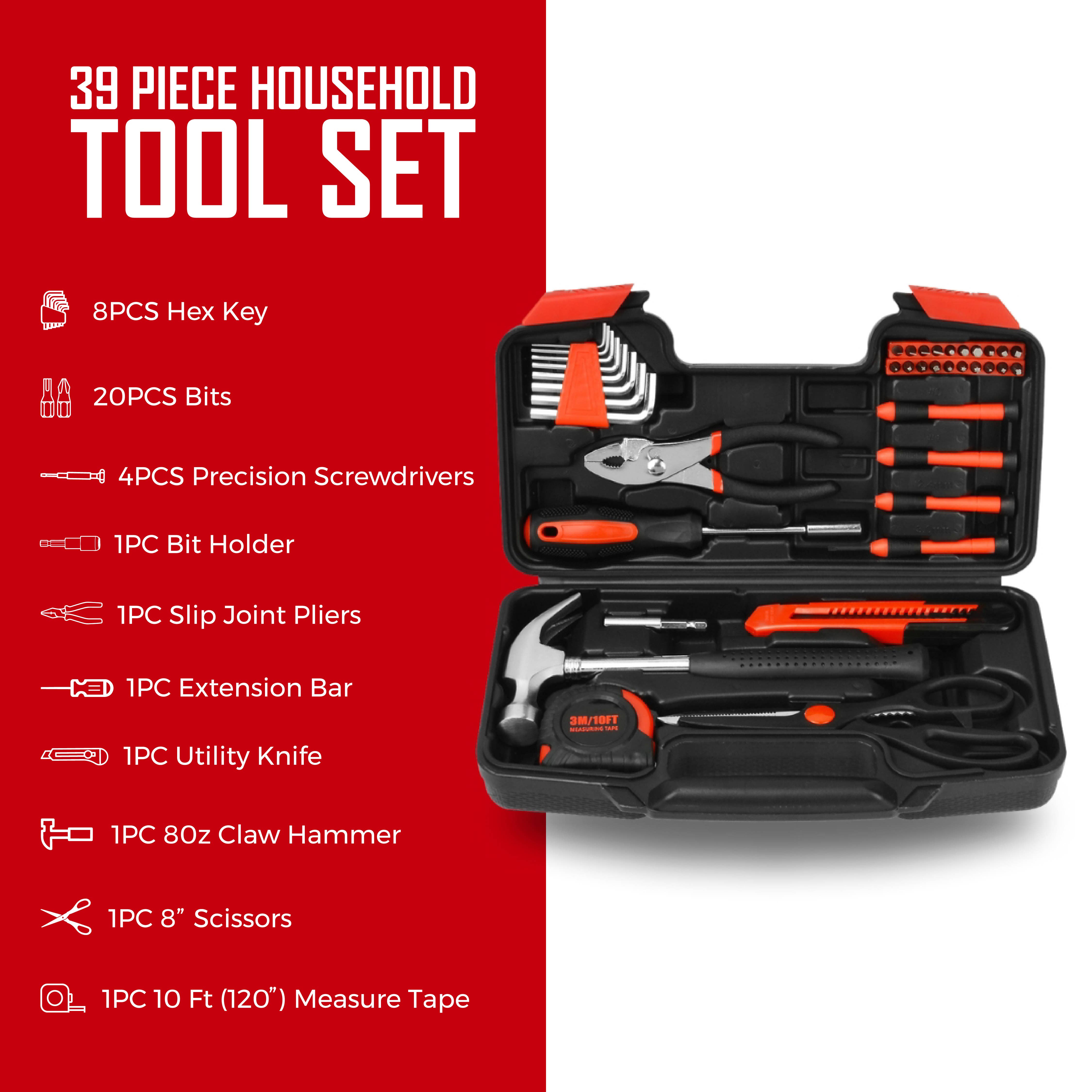 Pursonic - Wholesale Handy Tool - Handy Solutions 39-Piece Household Tool Kit3